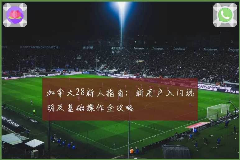 加拿大28新人指南：新用户入门说明及基础操作全攻略